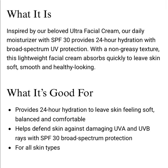 🌿 Kiehl's Since 1851 Ultra Facial Cream Sunscreen SPF 30 - Picture 10 of 11